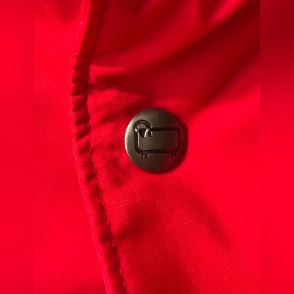Woolrich Pullover Windbreaker Jacket Quarter Zip Made in USA XL Men’s Red READ - Picture 3 of 11